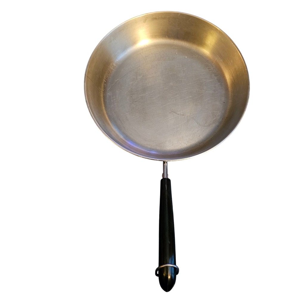 Vintage‎ Revere Ware 10 Inch Copper Clad Stainless Skillet Frying Pan 95c USA